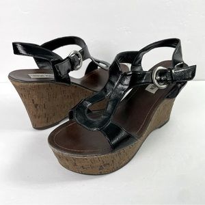 Steve‎ Madden Vintage Y2K Platform Wedge Sandal